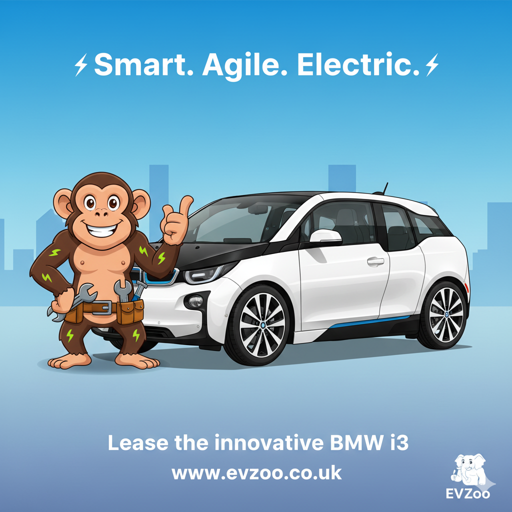 Chico the Chimp — Smart. Agile. Electric. Lease the BMW i3